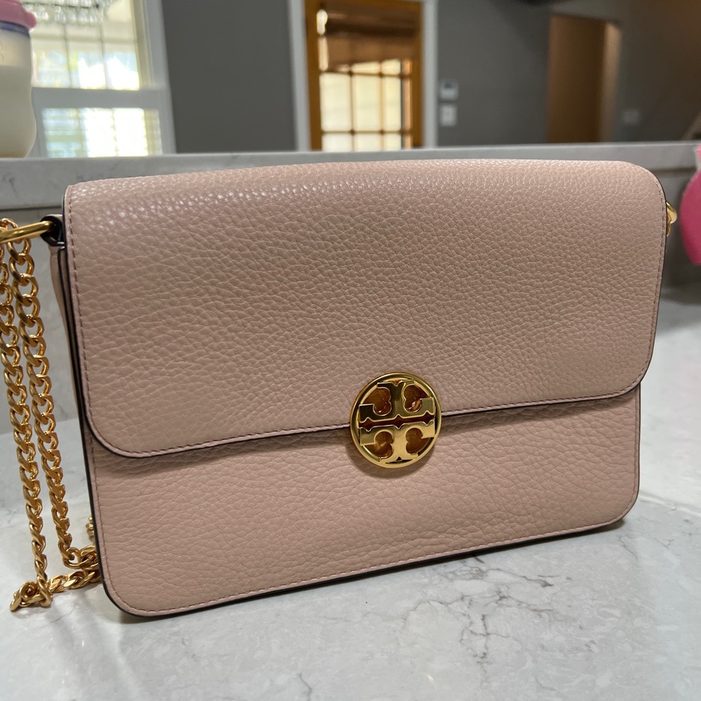 Tory Burch Leather Light Oak Convertible Bag 💕